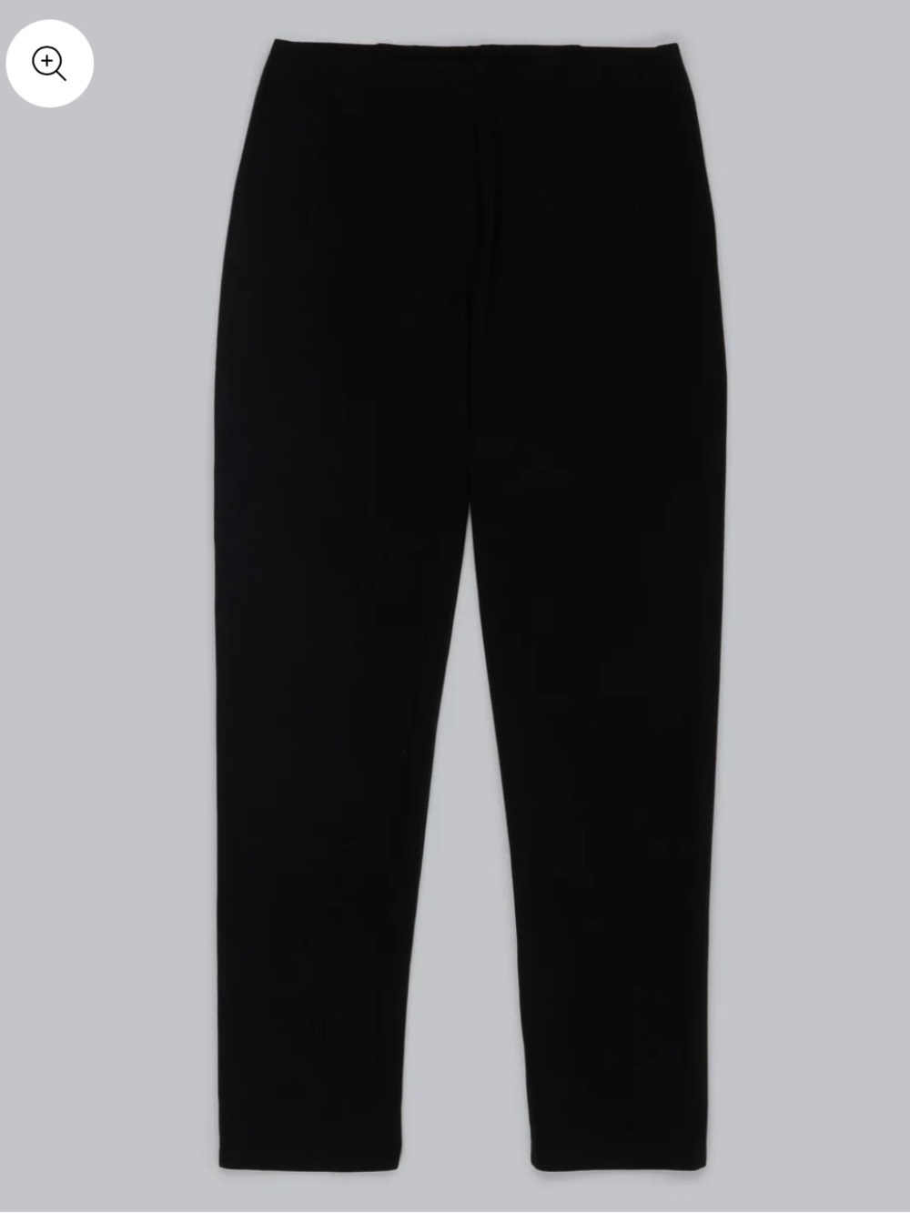 Eileen Fisher Rayon Wool Blend Knit Pants in Black XL Minimalist Sustainable